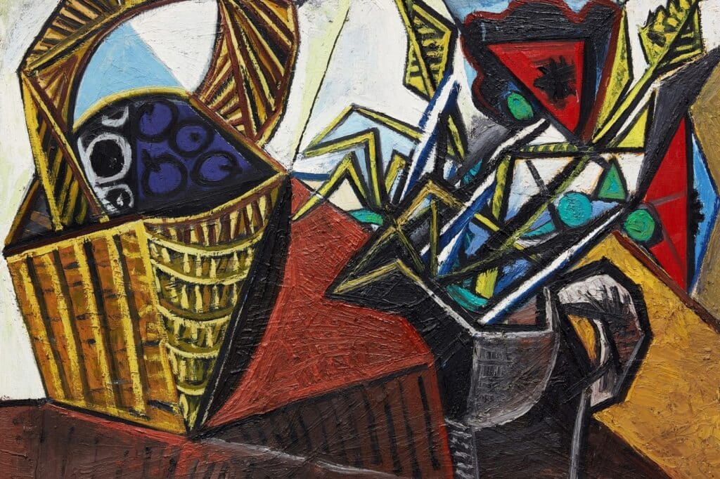 Pablo Picasso's Still Life with Basket of Fruit and Flowers, 1942
