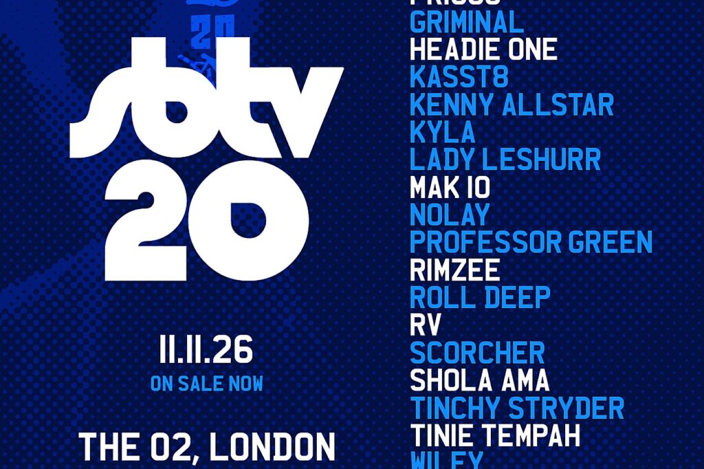 SBTV 20 phase two lineup poster, The O2, 11 November 2026