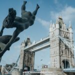 Girl with a Dolphin by Tower Bridge is Virginia Wade, and nobody knew for fifty years
